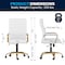 Flash Furniture White Leather Gold Frame High Back Chair GO-2286H-WH-GLD-GG - alternate 10